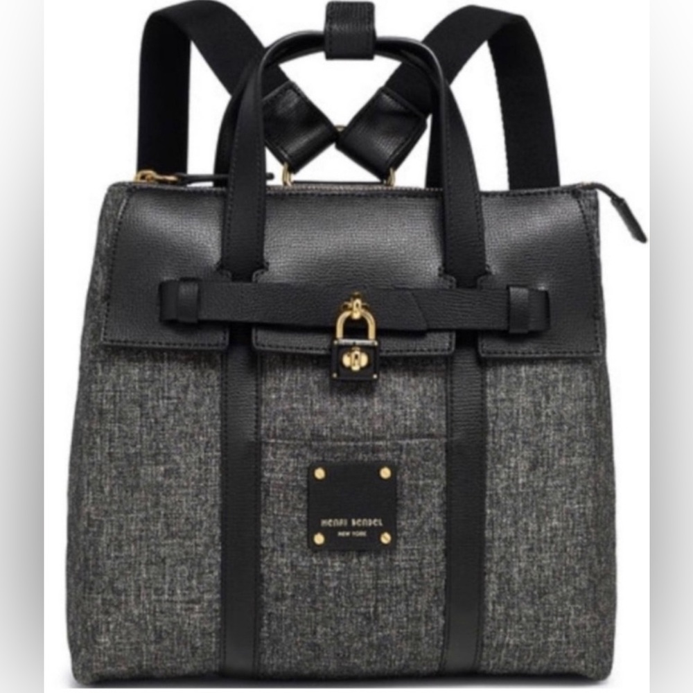 New, still wrapped in protective materials mini Henri Bendel Jetsetter bag